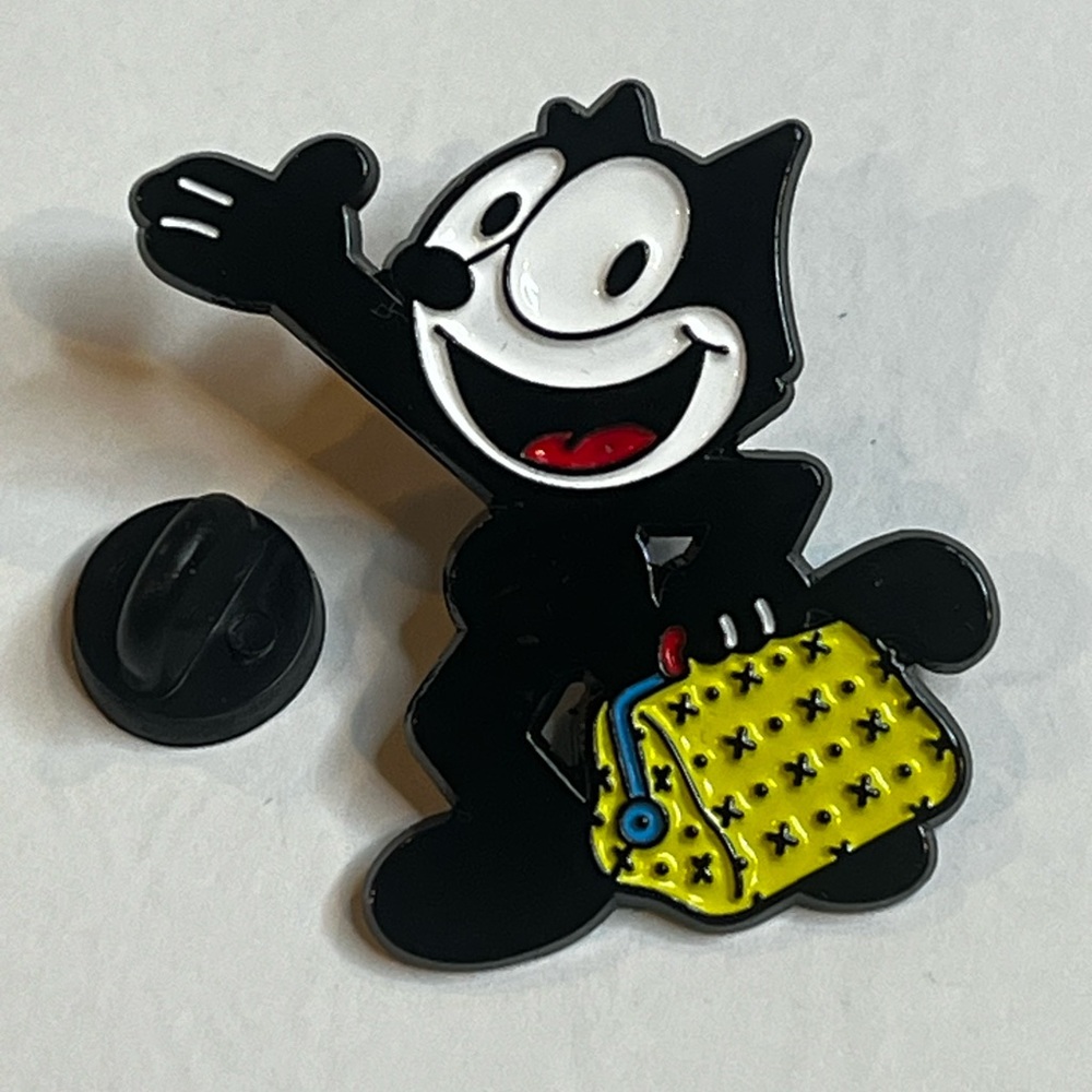 Félix The Cat Cartoon Brooch / Pin NWT